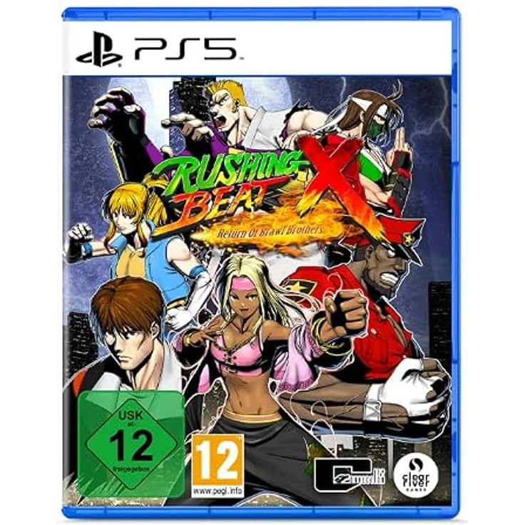 Clear River Games Rushing Beat X: Return of the Brawl Brothers PS5, klassisches Side-Scrolling Beat-'em-up mit kooperativem Modus und Wut-Anzeige – Bild 2