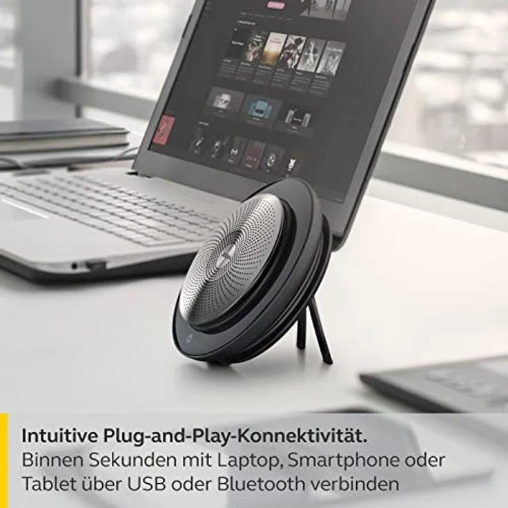 Jabra Speak 710 Mobile Premium-Freisprechlösung Mobile Konferenzlösung (für Skype und andere VoIP-Kommunikation mit herausragendem Sound für Konferenzgespräche und Musikwiedergabe) – Bild 5