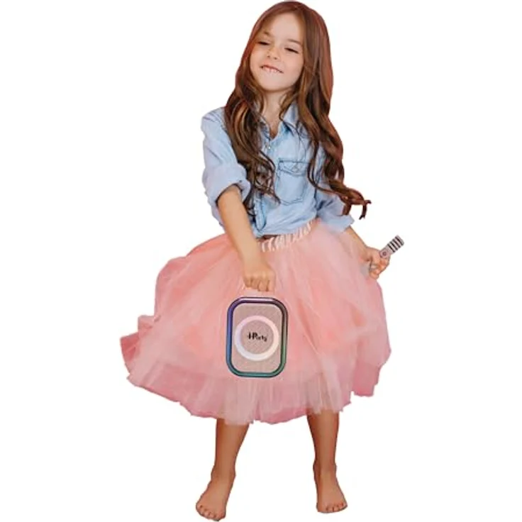 Lexibook BTC030PK, Kabelloser Karaoke-Lautsprecher mit 2 Mikrofonen, Bluetooth-Verbindung, tragbares Design, rosa – Bild 4