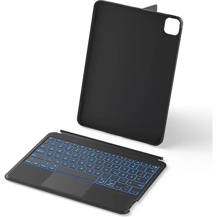 Inateck iPad-Tastaturhülle für iPad Air 2024, iPad Air Pro 10.9/11/12.9/13 Zoll (Bluetooth, Hoch-/Querformat Ständer, 7-farbige Beleuchtung) – Bild 1