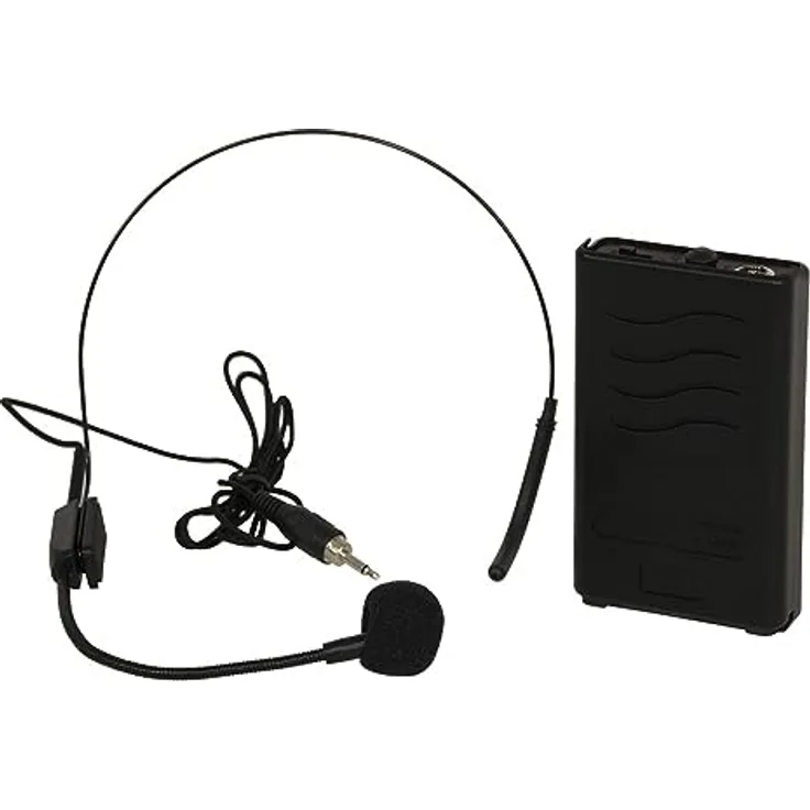 Ibiza - PORTHEAD12 - Drahtloses VHF 203,5MHz Headset-Mikrofon für PORT12VHF-BT und PORT15VHF-BT