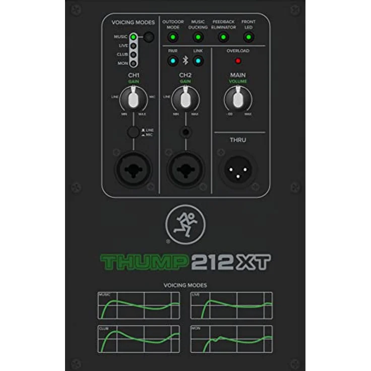 Mackie Thump212XT 12" 1400W Aktivlautsprecher mit Feedback-Eliminator und Music-Ducking-Modus, Bluetooth, tragbares Design – Bild 4