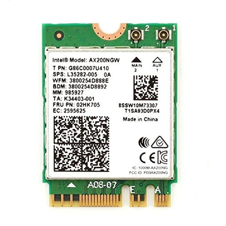 Intel Wi-Fi 6 AX200 - Netzwerkadapter - M.2 2230 / M.2 1216 - Bluetooth 5.0, 802.11ax – Bild 2