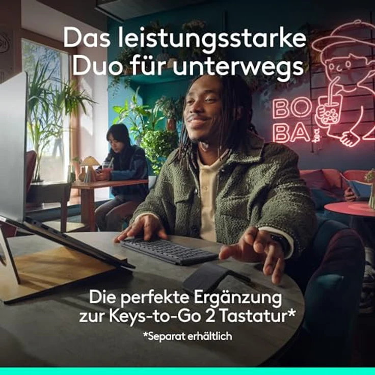 LOGITECH Mobi Fold kabellose Faltbare Maus, ultramobile kompakte Maus mit 4K DPI-Abtastung, Graphite – Bild 9