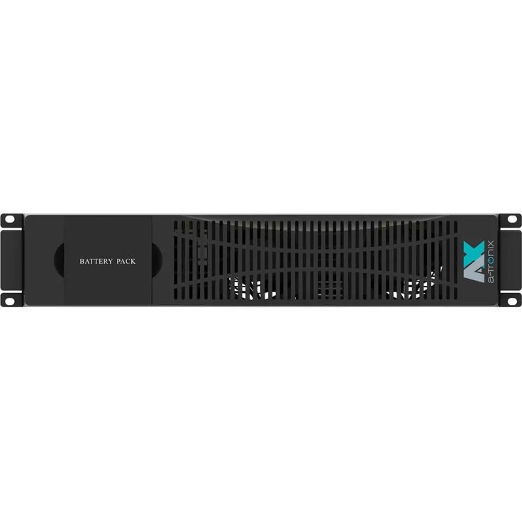 a-TroniX USV Batterie Erweiterung RT Rack 3kVA, Erweiterung mit 12 AGM Hochstromakkus 9Ah für verlängerte Laufzeit