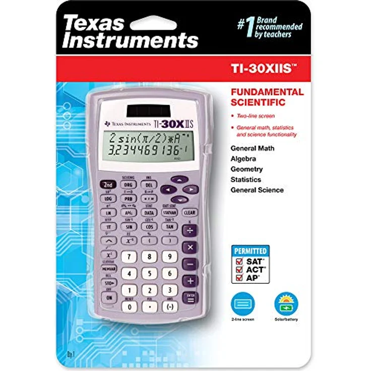 Texas Instruments TI-30 X IIS 2-zeiliges Wissenschaftlicher Taschenrechner – Bild 3