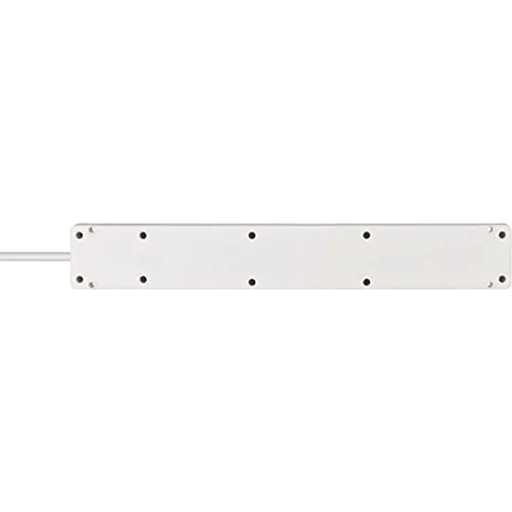 Brennenstuhl Bremounta Steckdosenleiste 5-fach mit USB-Ladefunktion (Mehrfachsteckdose mit 90 Grad Steckdosen, Steckerleiste mit Befestigungsmöglichkeit und 3m Kabel) weiß – Bild 5