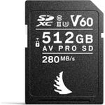 Angelbird AV PRO SD V60 MK2 512 GB Speicherkarte, Lesegeschwindigkeit bis zu 280 MB/s, Schreibgeschwindigkeit bis zu 160 MB/s, stoßfest, staubdicht, feuchtigkeitsgeschützt, temperaturbeständig