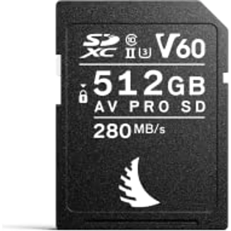 Angelbird AV PRO SD V60 MK2 512 GB Speicherkarte, Lesegeschwindigkeit bis zu 280 MB/s, Schreibgeschwindigkeit bis zu 160 MB/s, stoßfest, staubdicht, feuchtigkeitsgeschützt, temperaturbeständig