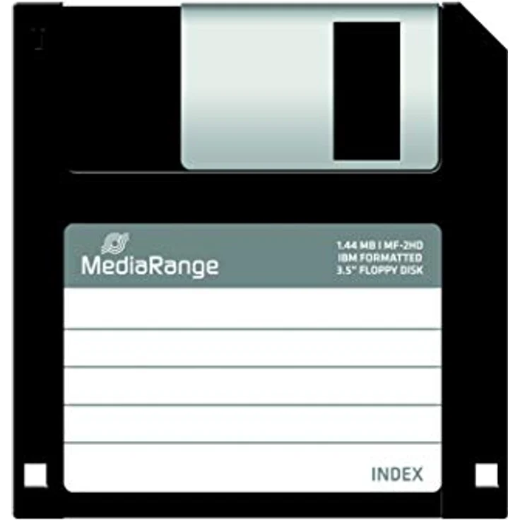 Diskette mediarange floppy disc 1.44mb 10er pack (mr200) - Preisvergleich – Bild 2
