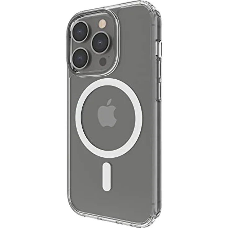 Belkin mit MagSafe kompatible iPhone 14 Pro-Hülle, durchsichtiges, magnetisches Case mit integrierten Magneten und Kameraschutz durch erhöhte Ränder, geeignet zum kabellosen Laden mit MagSafe – Bild 1