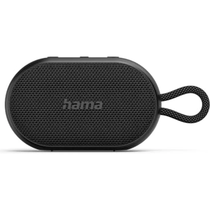 Hama Bluetooth Lautsprecher Buddy 3.0, 6W (wasserdicht IPX7, True Wireless Stereo, Hängeschlaufe, Freisprecheinrichtung) schwarz – Bild 3