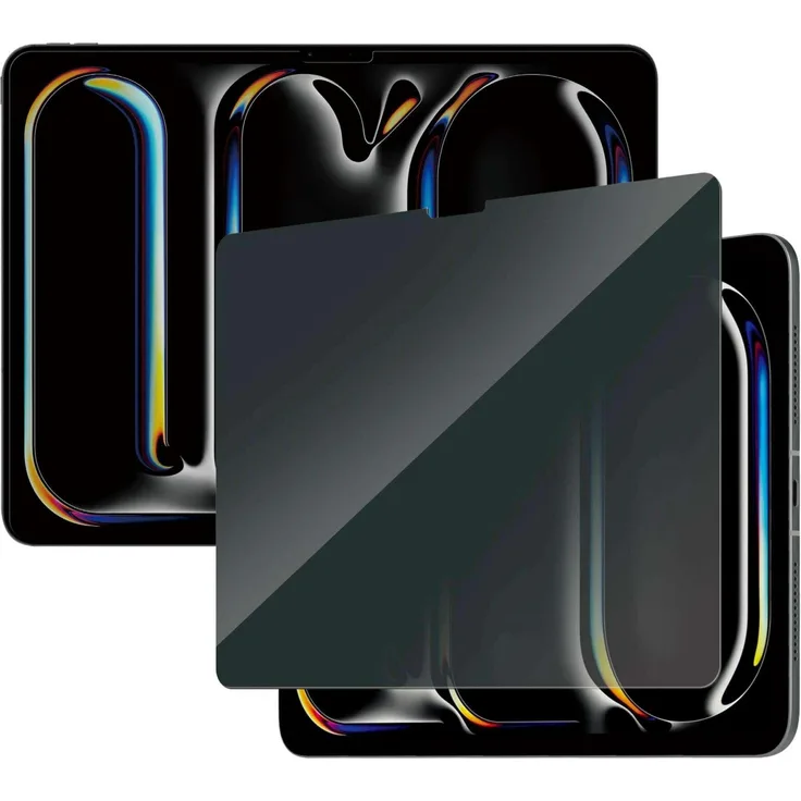 PanzerGlass Privacy Screen Protector für Apple iPad Air/Pro 13 Zoll, kratz- und stoßfeste Displayschutzfolie mit antibakterieller Beschichtung, transparent