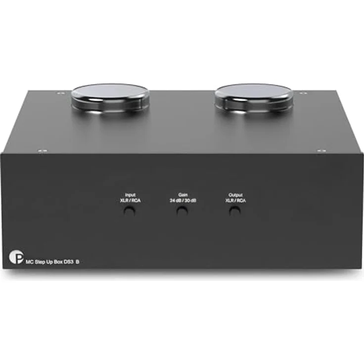Pro-Ject MC Step Up Box DS3 B, Symmetrischer Step-up Transformator mit Lundahl LL 1678 und vergoldeten Anschlüssen, schwarz – Bild 1