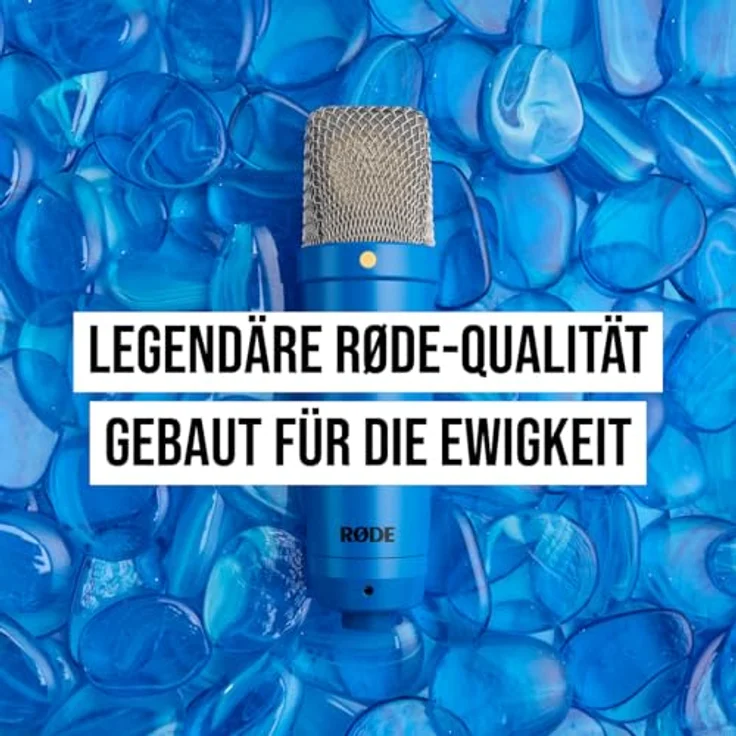 RODE Microphones Mikrofon Rode NT1 Signature Cobalt, Großmembran-Kondensatormikrofon, kobaltblaue Sonderedition – Bild 4