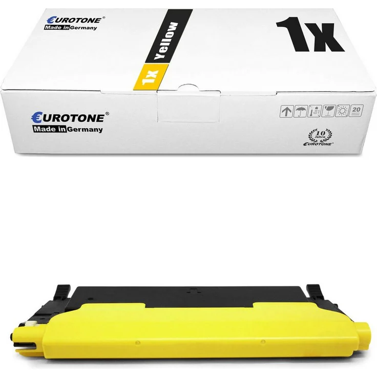 Eurotone Tonerkartusche CLTY404S, kompatibel für Samsung, 1er-Pack, Gelb, Druckleistung bis zu 1.000 Seiten