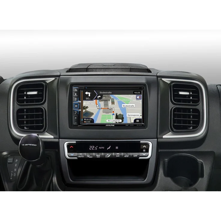 Alpine INE-W611DU8, 6,5-Zoll Navigationssystem mit Android Auto, Apple Carplay, Bluetooth, CD/DVD/USB/HDMI für Fiat Ducato Serie 8