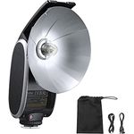 GODOX Lux Senior Retro Kamerablitz Automatischer und manueller Blitzmodus GN14 6000K ± 200K Kompatibel für Canon/Nikon/Sony/Fujifilm/Olympus Kameras