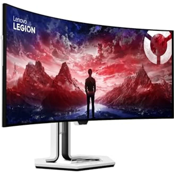 Lenovo Legion Pro 34wd-10, 34" WQHD Gaming Monitor, 3440x1440, 240Hz, 0.03ms Reaktionszeit, OLED Panel, USB-C, HDMI, DisplayPort, AMD FreeSync Premium Pro, integrierte Lautsprecher, schwarz – Bild 2