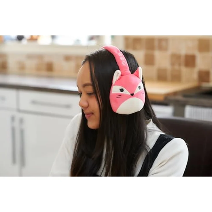 Squishmallows Fifi Plüsch-Bluetooth-Kopfhörer, kabellos mit Mikrofon, Bluetooth 5.0, bis zu 6 Stunden Wiedergabezeit, rosa – Bild 5