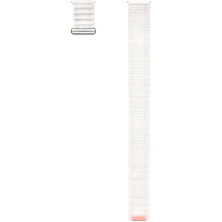 Samsung Fabric Band, Wechselarmband aus gewebtem Nylon, Pink, Weiss