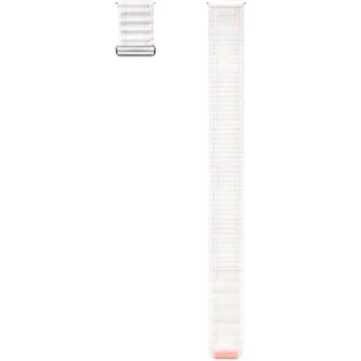 Samsung Fabric Band, Wechselarmband aus gewebtem Nylon, Pink, Weiss – Bild 1