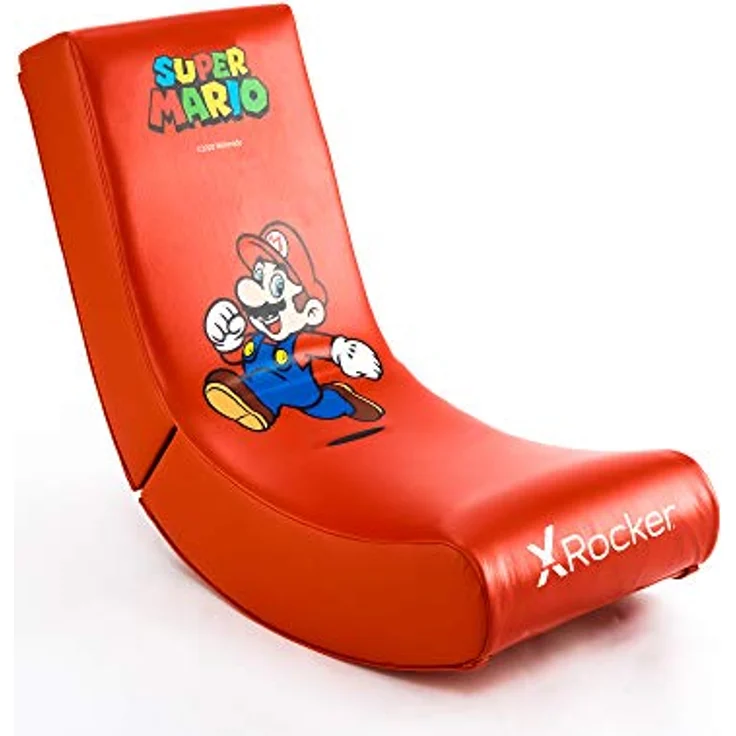 X Rocker Offiziell lizenzierter Nintendo Super Mario Bros Video Rocker – JOY Collection (Rot, Mario) – Bild 1