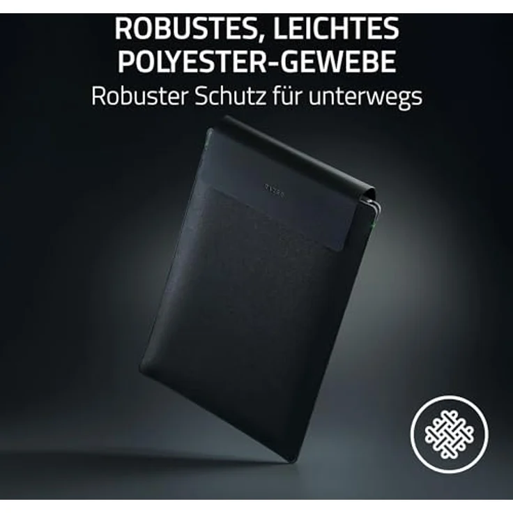 Razer Laptop Sleeve 16", Gepolsterte Hülle für 16 Zoll Laptops, Strapazierfähiges Polyester, Magnetverschluss, Schwarz – Bild 4