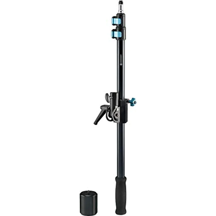 BRESSER BR-06B, Teleskopischer Auslegearm aus Aluminium, verstellbar von 79-180 cm mit 1,5 kg Gegengewicht – Bild 3