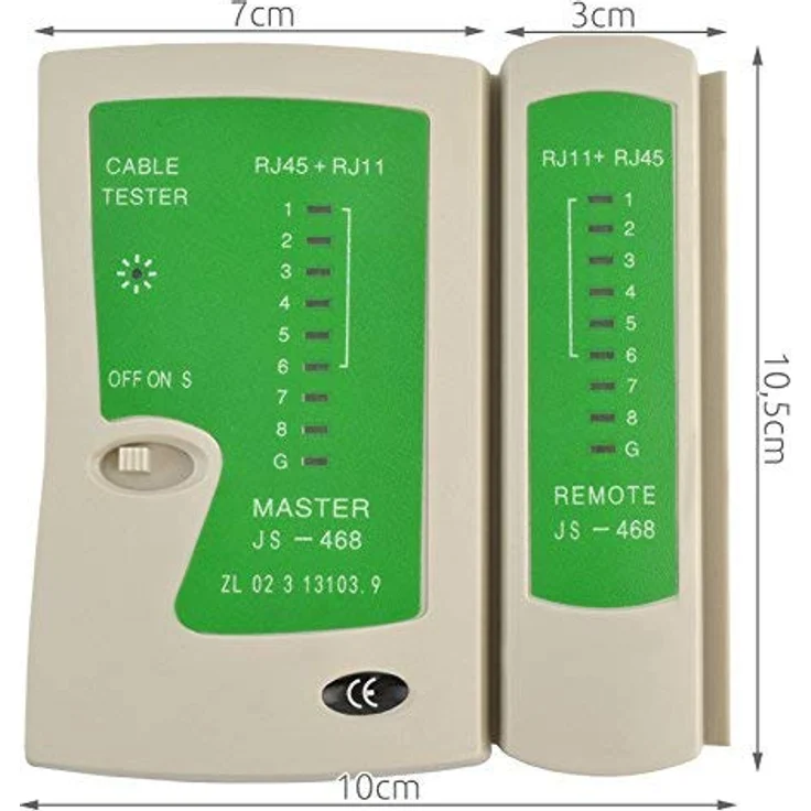 LogiLink Kabeltester RJ11, RJ12, RJ45 mit Remote Einheit – Bild 2