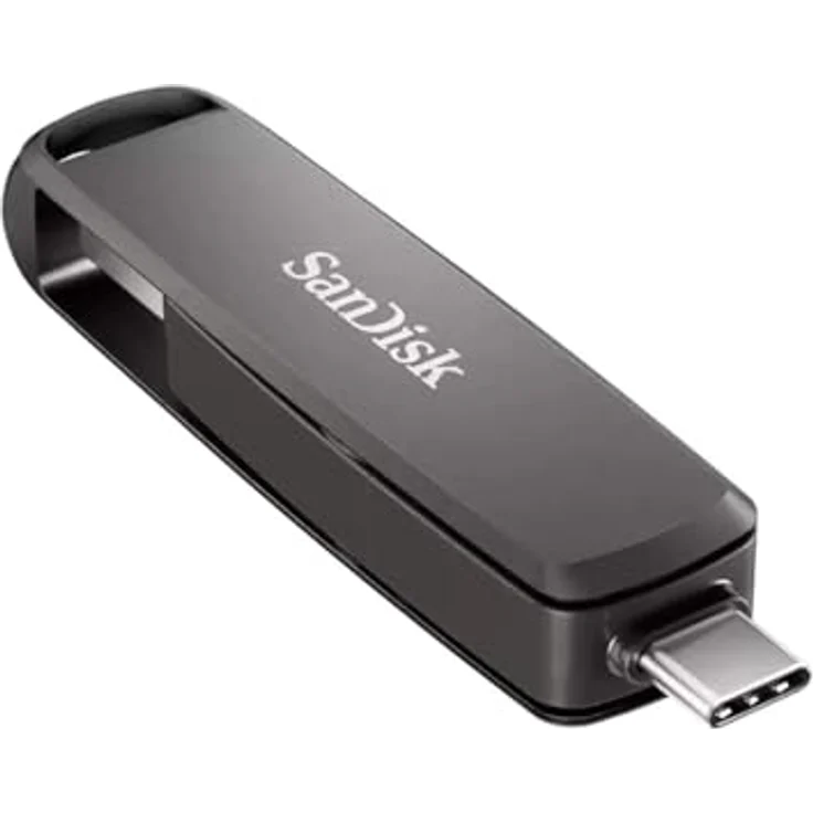 SanDisk Extreme PRO Dual Drive, 256 GB USB Stick mit USB-C und USB-A, langlebiges Metallgehäuse, Schwarz – Bild 4