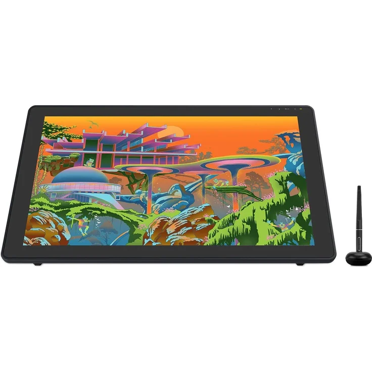 HUION Kamvas 22 Grafiktablett mit 21,5 Zoll Display, 120% sRGB, Batterieloser Stylus, Verstellbarer Ständer, für Windows-PC, Mac und Android