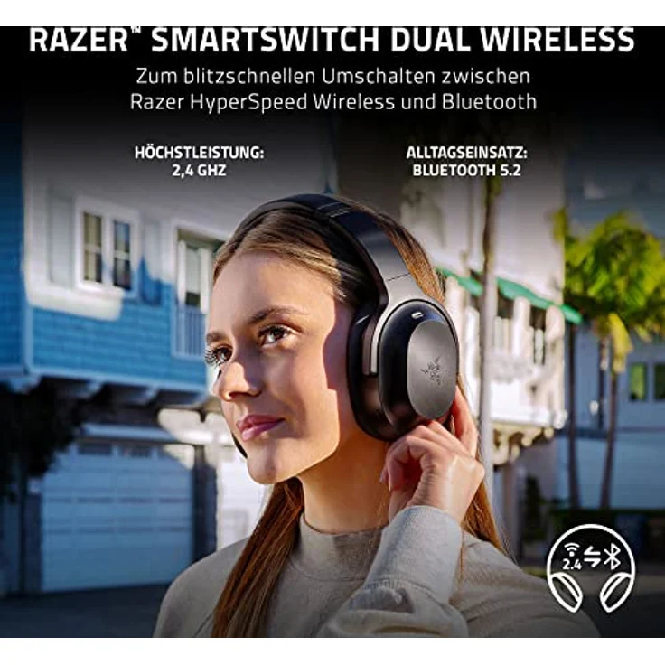 Razer Barracuda Pro Gaming-Headset, schwarz, USB-Dongle, Bluetooth (RZ04-03780100-R3M1) – Bild 4