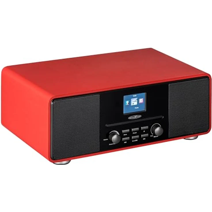 Reflexion Tischradio DAB+, DAB, UKW AUX, DAB+, UKW, Bluetooth® Fühlbare Tasten Rot (HRA19DAB/RD) – Bild 2
