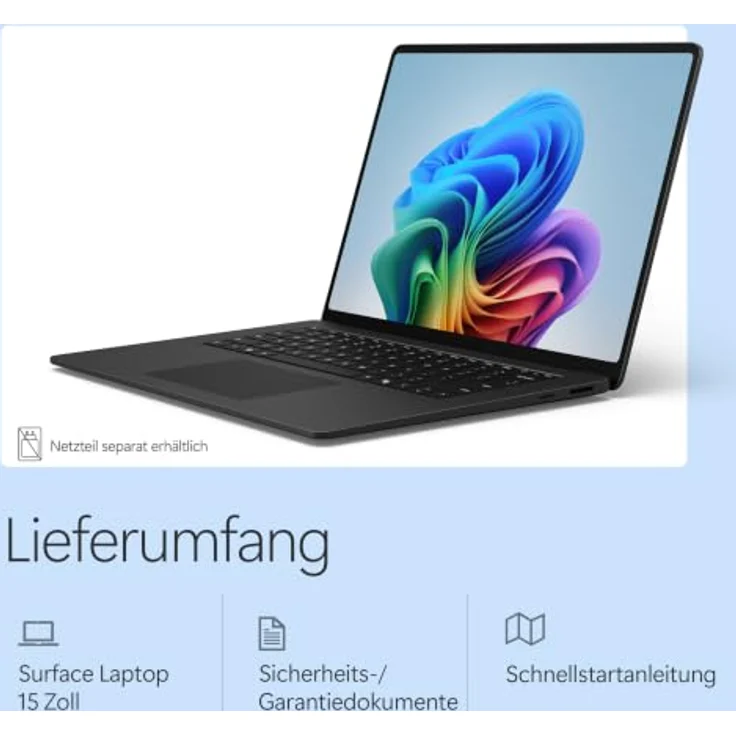 MICROSOFT Surface Laptop 8. Edition, 15 Zoll mit Qualcomm Snapdragon X2 Elite, 16 GB RAM, 1 TB SSD, Adreno™ Onboard Graphics, Windows 11 Home, lange Akkulaufzeit – Bild 6