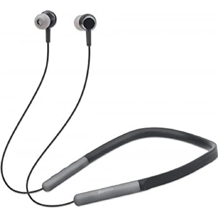 Manhattan Sound Science In-Ear Bluetooth-Sportheadset mit Nackenbügel, Bluetooth 5.0 + EDR, In-Ear-Design, omnidirektionales Mikrofon, integrierte Bedienelemente, schwarz 179805 – Bild 1