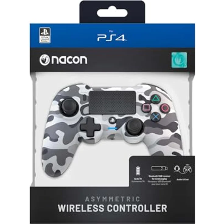 Nacon Asymmetric Wireless Controller, Camouflage Grey (PS4) – Bild 2