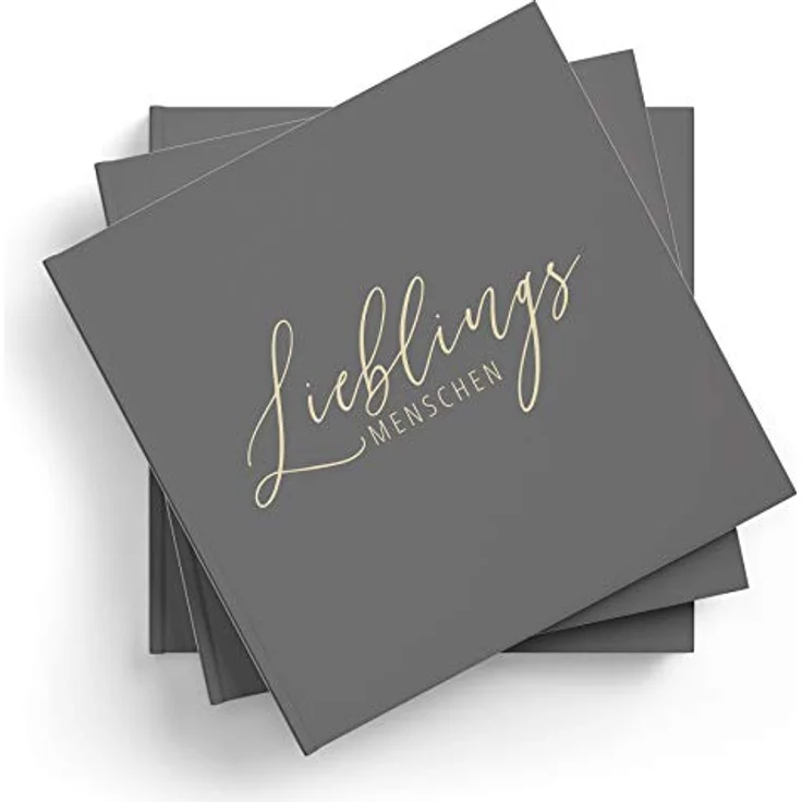 itenga Gästebuch Freundebuch Lieblingsmenschen I 21,0 x 21,0 cm, 88 Blanko Seiten I ideal als Fotoalbum oder zum Festhalten von Erinnerungen – Bild 3