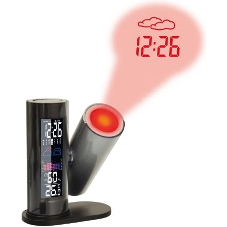 Technoline Projektionswecker WT 514 mit Wettervorhersage, schwarz, 116 x 65 x 142 mm – Bild 2