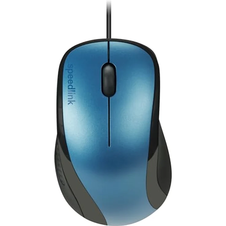Speedlink KAPPA Mouse - 3 Tasten Maus mit USB Anschluss und ergonomischer Form - blau – Bild 2