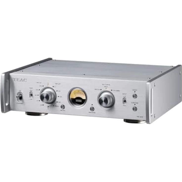Teac PE-505, Phono-Vorverstärker mit Doppeleingangsschaltung, hochpräziser RIAA-Korrektur und Subsonic-Filter, Silber – Bild 2