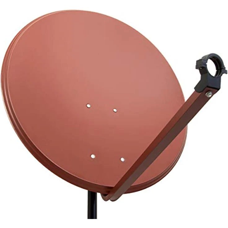 Premium X Satelliten-Komplettanlage PXA80, 80cm Ziegelrot, ALU Satellitenschüssel mit Single LNB und 2x F-Stecker für 1 Teilnehmer, DVB-S/S2, 8K/4K UHD Empfang – Bild 4