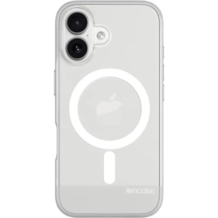Incase Schlanke Apple Magsafe-Hülle für iPhone 16 Plus – transparent, ultradünn mit integrierten Magneten für MagSafe-Laden