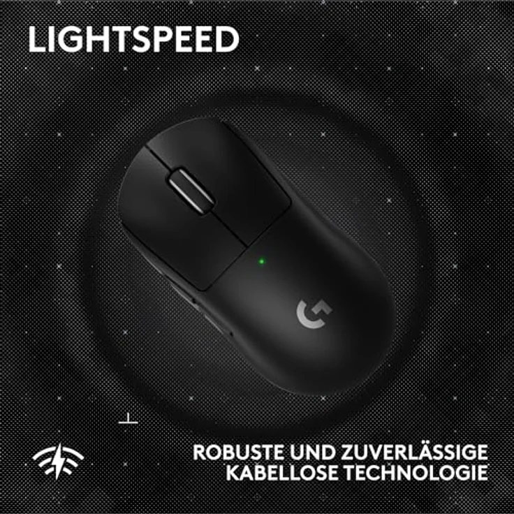 Logitech G PRO X Superlight 2, kabellose Gaming-Maus mit 44K-DPI-Sensor, 5 programmierbaren Tasten, 60 g, 8.000 Hz Signalrate, USB-C-Ladefunktion - Schwarz – Bild 4
