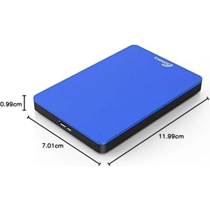 Sonnics 1TB Blau Externe tragbare Festplatte USB 3.0 super schnelle Übertragungsgeschwindigkeit für den Einsatz mit Windows PC, Apple Mac, XBOX ONE und PS4 Fat32 – Bild 3