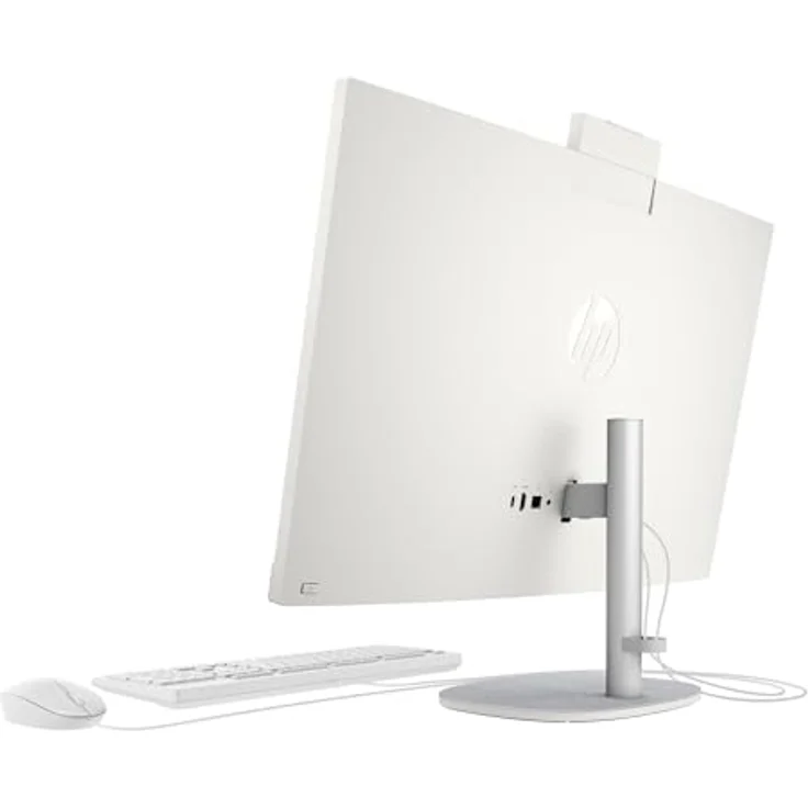 HP All-in-One PC 27-cr0600ng, 68,6 cm IPS Display, AMD Ryzen 5 Prozessor, 512 GB SSD, Windows 11, Muschelweiß – Bild 4