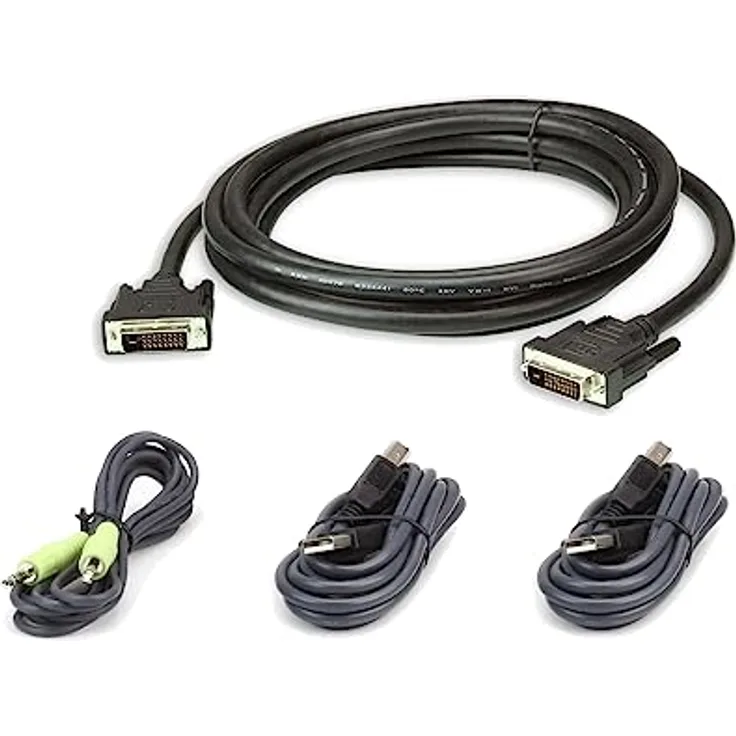 ATEN 2L-7D03UDX4 | USB DVI-D Dual Link Secure KVM | Kabel Set | Kabel Kit zum Anschluß an DVI-D Dual Link Secure KVM