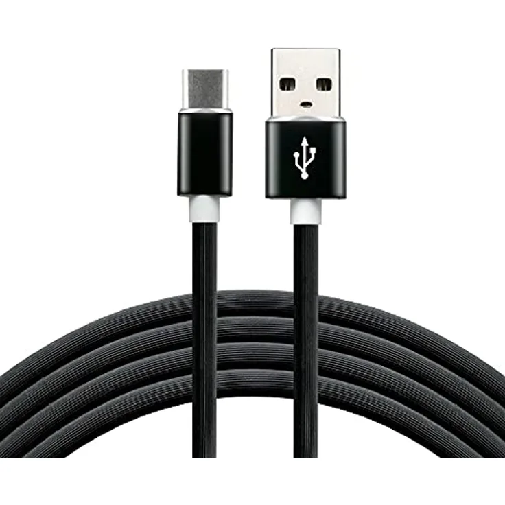 everActive USB USB-C/Typ C Kabel, Silkonkabel, schnelles Laden mit bis zu 3 A, 150 cm lang, schwarz, Modell: CBS-1.5CB