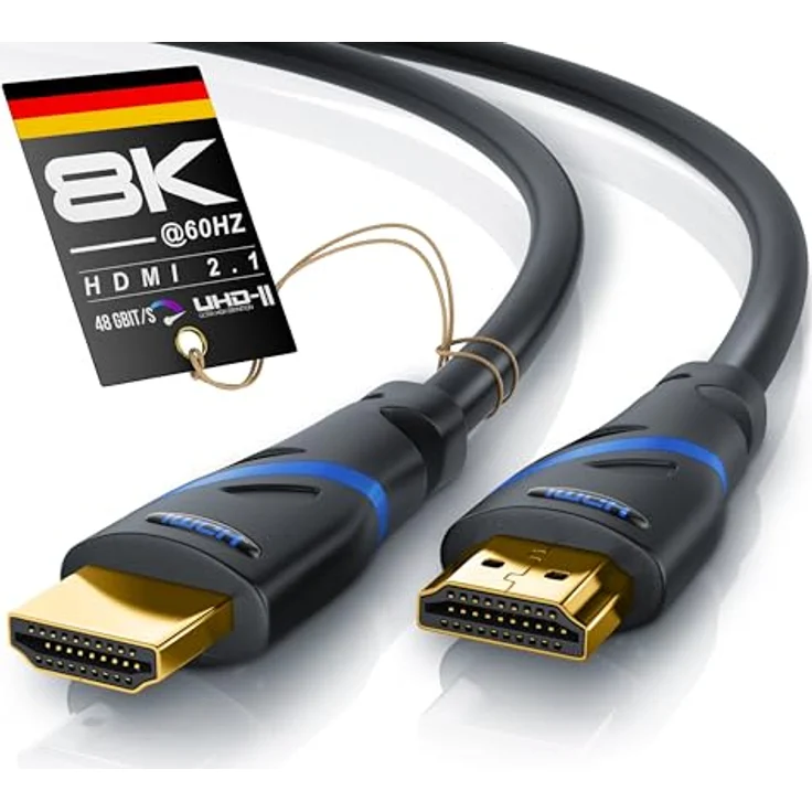 CSL - 1,5m HDMI Kabel 2.0a 2.0b - Ultra HD 4k 60Hz - neuester Standard - High Speed HDMI 2.0 - Ultra HD Full HD 1080p - 3D ARC C HDCP HDR - 3-Fach geschirmt - bis zu 18 Gbit s - schwarz – Bild 2