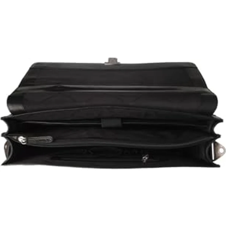 The Chesterfield Brand Salvatore Aktentasche, Leder Messenger mit Laptopfach für Geräte bis 43 cm, Schwarz – Bild 3